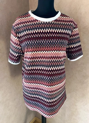 Pull manches courtes imprimé zigzag T36 Reclaimed Vintage, marca: Reclaimed Vintage, estado: Muito bom, tamanho: S / 36 / 8, €9.00, €10.15 inclui Proteção do Comprador