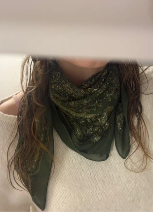 foulard vert, brand: Boutique indépendante, condition: New without tags, €15.00, €16.45 includes Buyer Protection