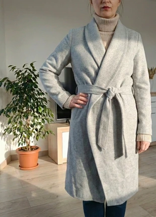 Manteau gris laine mélangée Sora T.36 (S), marque: JBC, état: Très bon état, taille: S / 36 / 8, 12,00 €, 13,30 € Protection acheteurs incluse