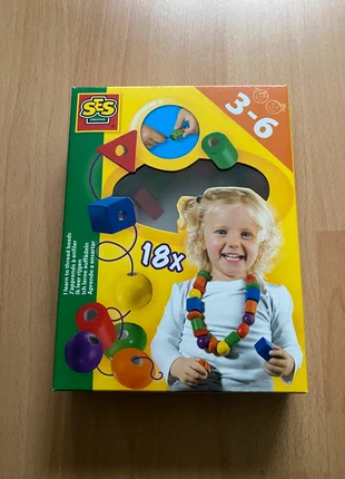 Houten kralenset, merk: SES Creative, staat: Nieuw zonder prijskaartje, maat: Universeel, € 3,50, € 4,38 inclusief Kopersbescherming