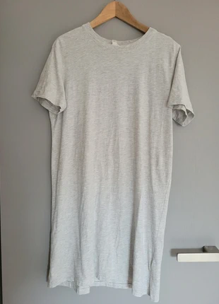 T-Shirt Kleid H&M grau hellgrau meliert L Baumwolle, marque: H&M, état: Très bon état, taille: L / 40 / 12, 6,00 €, 7,00 € Protection acheteurs incluse
