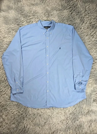 Chemise Ralph Lauren Performance Bleu Ciel Logo Brodé USA Style Classique Business 2000s, brand: Ralph Lauren, condition: Very good, size: XL, €30.00, €32.20 includes Buyer Protection Pro