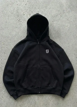 Pull à capuche avec zip Noir Y2K, marque: y2k, état: Très bon état, taille: S, 35,00 €, 37,45 € Protection acheteurs incluse