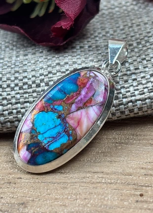 Superbe pendentif turquoise huitre., état: Très bon état, 14,00 €, 15,40 € Protection acheteurs (Pro) incluse