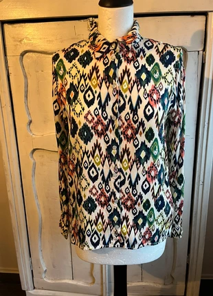 POM Amsterdam kleurrijke blouse maat 36 NL, merk: POM Amsterdam, staat: Heel goed, maat: S / 36 / 8, € 35,00, € 37,45 inclusief Kopersbescherming