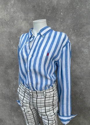 Chemise Ralph Lauren à Rayure - Lin - Cavalier Rouge- Taille XL, marque: Ralph Lauren, état: Très bon état, taille: XL / 42 / 14, 69,90 €, 74,10 € Protection acheteurs incluse