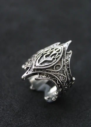 Bague réglable y2k médiévale, état: Très bon état, taille: Ajustable, 15,00 €, 16,45 € Protection acheteurs incluse