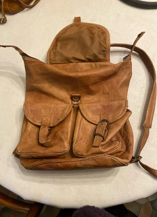 Sac à dos en cuir, brand: sans marque, condition: Good, €15.00, €16.45 includes Buyer Protection