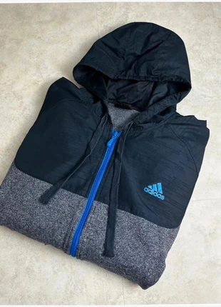 Veste zippée à capuche Adidas Climalite grise et noire – Taille XL homme, marque: adidas, état: Très bon état, taille: XL, 15,00 €, 16,45 € Protection acheteurs (Pro) incluse