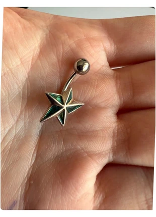 Piercing étoile en argent 925 pour nombril, marque: Argent, état: Très bon état, 11,00 €, 12,25 € Protection acheteurs incluse