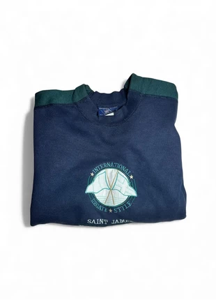 Pull col rond homme Saint-James vintage 90’s logo brodé - Made in France - Taille M, merk: Saint James, staat: Heel goed, maat: M, € 44,90, € 47,85 inclusief Kopersbescherming