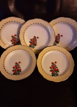 Lot de 5 assiettes vintage floralies Permacal, merk: floralies permacal, staat: Goed, € 10,00, € 11,20 inclusief Kopersbescherming