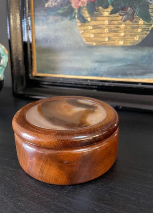 Vintage wooden trinket box, état: Satisfaisant, 7,00 €, 8,05 € Protection acheteurs incluse