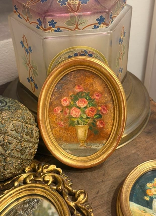 Antico dipinto ad olio ovale, marque: antiquariato, état: Bon état, 30,00 €, 32,20 € Protection acheteurs incluse