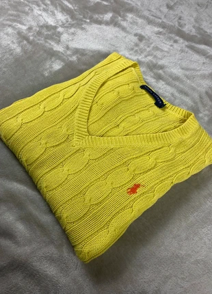 Pull Polo Ralph Lauren Torsadé / Tressé Femme / Taille S / Logo brodé orange / Jaune, marque: Ralph Lauren, état: Très bon état, taille: S / 36 / 8, 35,00 €, 37,45 € Protection acheteurs incluse
