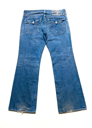 💫vintage y2k year 2000’s True Religion Billy big T baggy flared denim jeans💫(BB10), merk: True Religion, staat: Heel goed, maat: W36 | FR 46, € 44,99, € 47,94 inclusief Kopersbescherming Pro