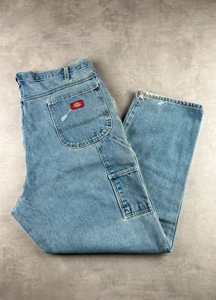 Pantalon dickies single knee workwear baggy bleu vintage - Taille 42x30, brand: Dickies, condition: Very good, size: W42, €29.00, €31.15 includes Buyer Protection Pro