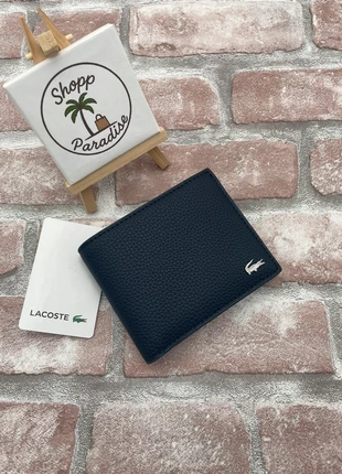 🐊 Portefeuille Lacoste marine (Billfold Wallet) 🐊, marque: Lacoste, état: Neuf avec étiquette, 45,00 €, 47,95 € Protection acheteurs (Pro) incluse