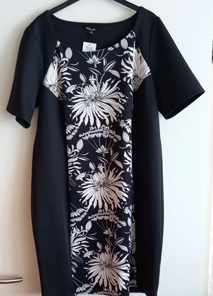 Nieuw zwarte jurk, korte mouw, maat 48, MS Mode, merk: MS Mode, staat: Nieuw met prijskaartje, maat: 4XL / 48 / 20, € 8,00, € 9,10 inclusief Kopersbescherming