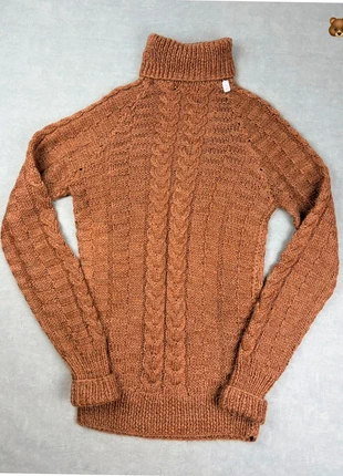 Pull en Laine col roulé épais long Femme Cuivre – Style Maille Tressée – Taille S, marque: Fait Main, état: Très bon état, taille: S / 36 / 8, 17,00 €, 18,55 € Protection acheteurs (Pro) incluse