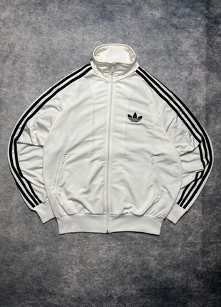 Vintage Adidas Firebird Track Jacke Weiß/Schwarz (M), merk: adidas, staat: Heel goed, maat: M, € 45,00, € 47,95 inclusief Kopersbescherming