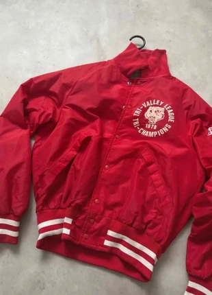 Blouson Teddy couleur rouge, taille M très bon état | 90s, marke: pla-jac, zustand: Sehr gut, größe: M, 16,90 €, 18,45 € inklusive Vinted-Käuferschutz