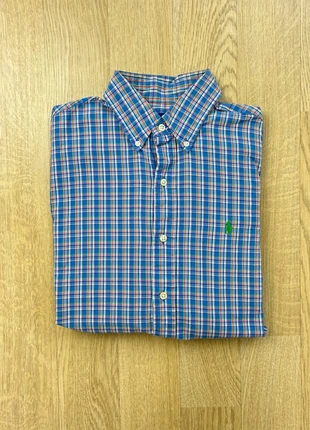Chemise Ralph Lauren homme S à carreaux bleu et orange, marque: Ralph Lauren, état: Très bon état, taille: S, 25,00 €, 26,95 € Protection acheteurs (Pro) incluse