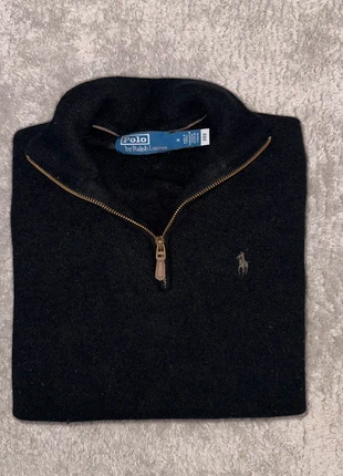 Pull half zip col camionneur quarter zip 1/4zip Ralph Lauren 100% laine noir taille XS, brand: Ralph Lauren, condition: Very good, size: XS, €50.00, €53.20 includes Buyer Protection