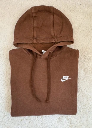 Sweat sweat-shirt à capuche Nike club fleece uni et brodé - S - marron, marque: Nike, état: Neuf sans étiquette, taille: S, 25,00 €, 26,95 € Protection acheteurs (Pro) incluse