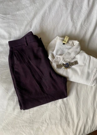 Pantalon de costume bordeaux foncé violet rouge tailleur, brand: ASOS, condition: Very good, size: W30, €5.00, €5.95 includes Buyer Protection