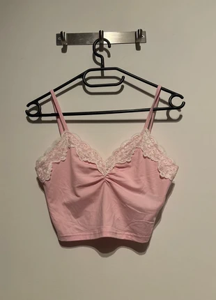 Roze top kant maat xs 34, merk: Shein, staat: Nieuw zonder prijskaartje, maat: XS / 34 / 6, € 2,00, € 2,80 inclusief Kopersbescherming
