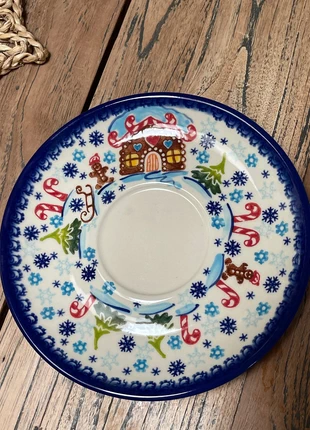 Bolesławiec Vena! Unikat! Przepiękny talerzyk 19 cm, merk: BOLESLAWIEC, staat: Nieuw zonder prijskaartje, € 21,00, € 22,75 inclusief Kopersbescherming