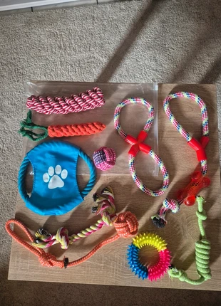 Lot 10 jouets chien NEUF – corde, balle, frisbee – éducatif, solide et anti-stress, marca: pas de marque, estado: Nuevo con etiquetas, 15,00 €, 16,45 € Protección al comprador incluida