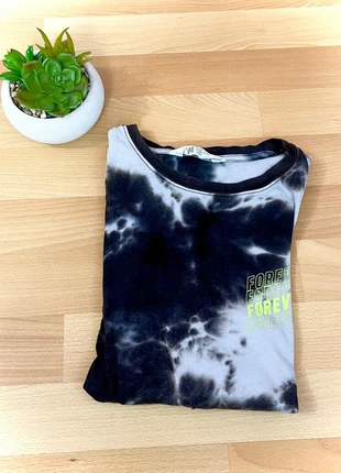 T-shirt garçon noir & blanc - 12-14 ans, marca: H&M, estado: Muy bueno, tamaño: 12 años / 152 cm, 5,00 €, 5,95 € Protección al comprador incluida