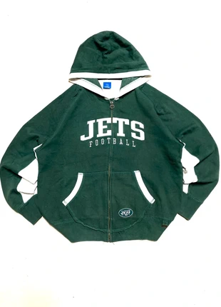 💫 vintage y2k year 2000’s Reebok x NFL fitted Jets football zip up hoodie 💫(TB136), merk: Reebok x NFL, staat: Heel goed, maat: XL, € 34,99, € 37,44 inclusief Kopersbescherming Pro