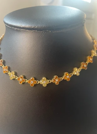 Collier Fleur marron& doré - Brillance Unique-Édition élégance, zustand: Neu, mit Etikett, 20,00 €, 21,70 € beinhaltet Vinted-Käuferschutz Pro