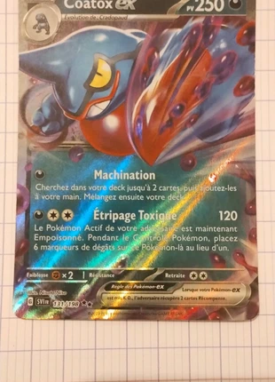 Vend carte pokémon Coatox ex, brand: Pokémon, condition: New without tags, €5.00, €5.95 includes Buyer Protection