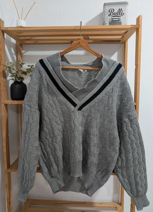 Vintage Grey Knit Sweater – Oversized, Classic, Size M, marca: Vintage Dressing, estado: Muy bueno, tamaño: M / 38 / 10, 15,90 €, 17,40 € Protección al comprador incluida
