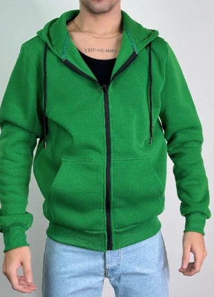 Felpa uomo invernale con cappuccio, verde. Nuovo con cartellino. Sku247. XXXL., marque: felpa zip verde, état: Neuf avec étiquette, taille: XXXL, 12,19 €, 13,50 € Protection acheteurs (Pro) incluse