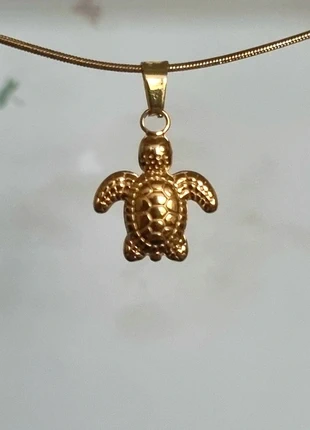 Goudkleurige ketting schildpad ●stainlesssteel, état: Très bon état, 5,50 €, 6,48 € Protection acheteurs (Pro) incluse