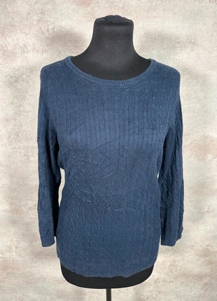 Pull Maille Torsadée Cable Knit Vintage The Limited bleu marine vertical taille M, brand: Vintage Dressing, condizioni: Ottime, taglia: M / IT 42 / EU 38, €10.00, €11.20 include la Protezione acquisti Pro