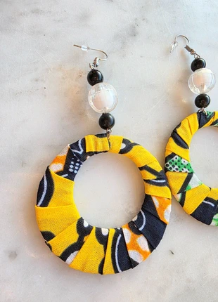 Boucles d’oreilles femme en tissus wax., marca: Original, estado: Muy bueno, 7,95 €, 9,05 € Protección al comprador incluida