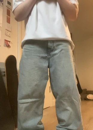 Baggy Light Blue Grey Jeans Streetwear, brand: Pull & Bear, condition: New without tags, size: W32, €20.00, €21.70 includes Buyer Protection