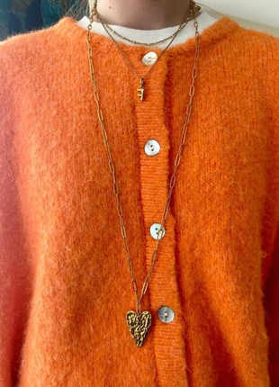 Sautoir coeur collier femme en acier inoxydable doré, brand: Boutique indépendante, condition: New without tags, €10.00, €11.20 includes Buyer Protection