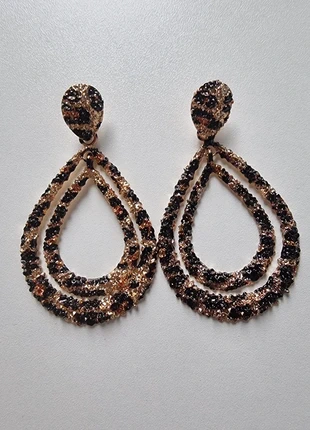 Tijgerprint oorbellen. RVS hypoallergeen., merk: Trend, staat: Nieuw zonder prijskaartje, € 4,00, € 4,90 inclusief Kopersbescherming Pro