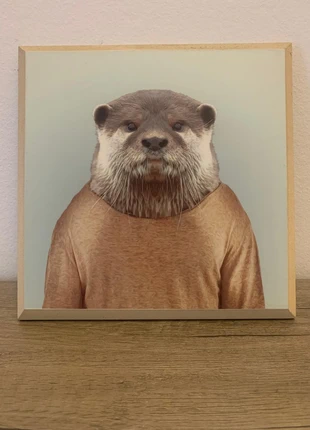 Tableau Loutre Zoo Portraits Yago Partal – Encadré Bois – Art Animalier Humour, marque: yago Partal, état: Très bon état, 25,00 €, 26,95 € Protection acheteurs incluse