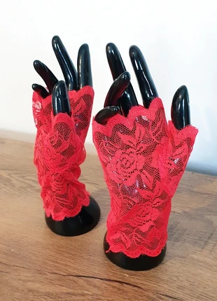 🤍Elegant Red Lace Gloves, brand: Wedding, condition: New with tags, size: One size, £2.99, £3.84 includes Buyer Protection