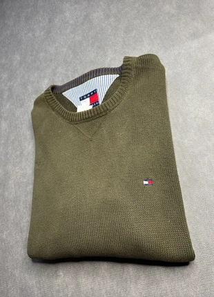Pull Tommy Hilfiger Crew neck vintage kaki maille, marque: Tommy Hilfiger, état: Très bon état, taille: L, 32,00 €, 34,30 € Protection acheteurs (Pro) incluse