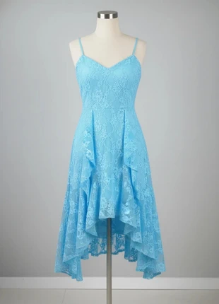 Robe Asymétrique en Dentelle Bleue – Élégante / Féérique / Été Romantique / Chic Bohème, brand: Maison Dareléa, condition: Very good, size: M / 38 / 10, €69.90, €74.10 includes Buyer Protection Pro