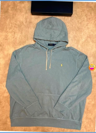 Sweat à capuche - Veste à capuche - Pulle à capuche Ralph Lauren Bleu ciel logo jaune Taille XXL, marque: Ralph Lauren, état: Très bon état, taille: XXL, 55,00 €, 58,45 € Protection acheteurs (Pro) incluse